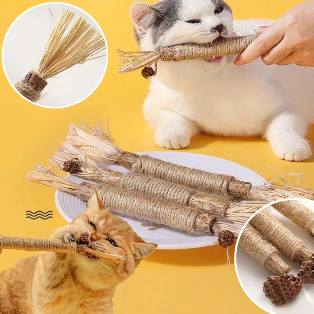 Palito de Morder para Filhote de Gato, Alivia a Dor da Dentição, Massaja a Gengiva, Petisco