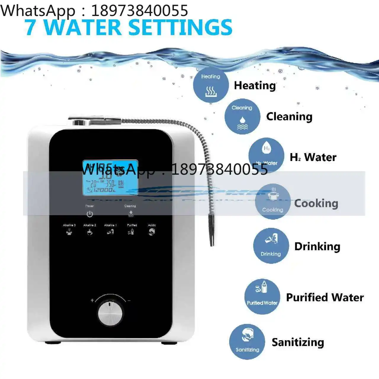 Japan Technology Kangen Su Platinum Coating Alkaline Water Machine 11 Plate Kangen Water Ionizer Machine K8