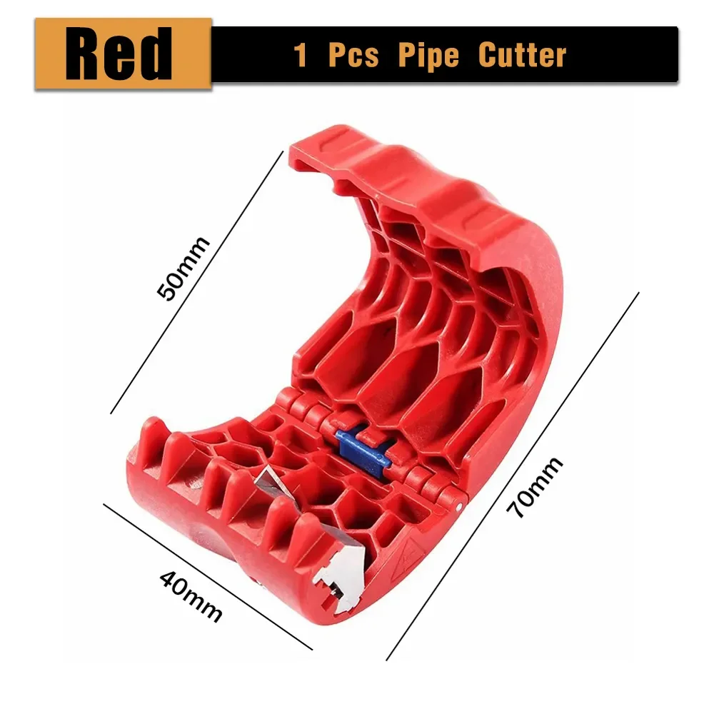 1Pc tagliatubi portatile in plastica lame metalliche per tubi da 20-50mm taglio di cavi per tubi utensili idraulici per taglierina domestica