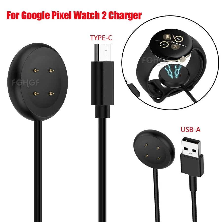 

Magnetic Charging Cable For Google Pixel Watch 2 USB Type C Charger Cord Dock Adapter For Google Pixel 2 Smart Accessories