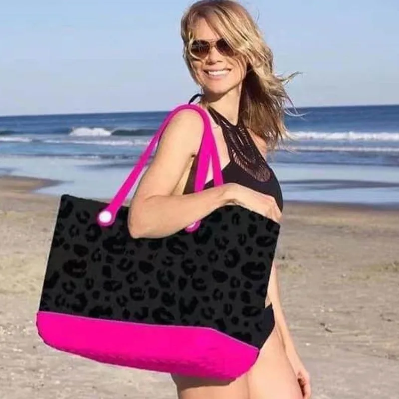 Bolsa de playa Bogg L/XL, bolso de compras para mujer, bolsa de maquillaje impermeable para ropa, cesta de Picnic cosmética, bolsa Bogg de gelatina, organización