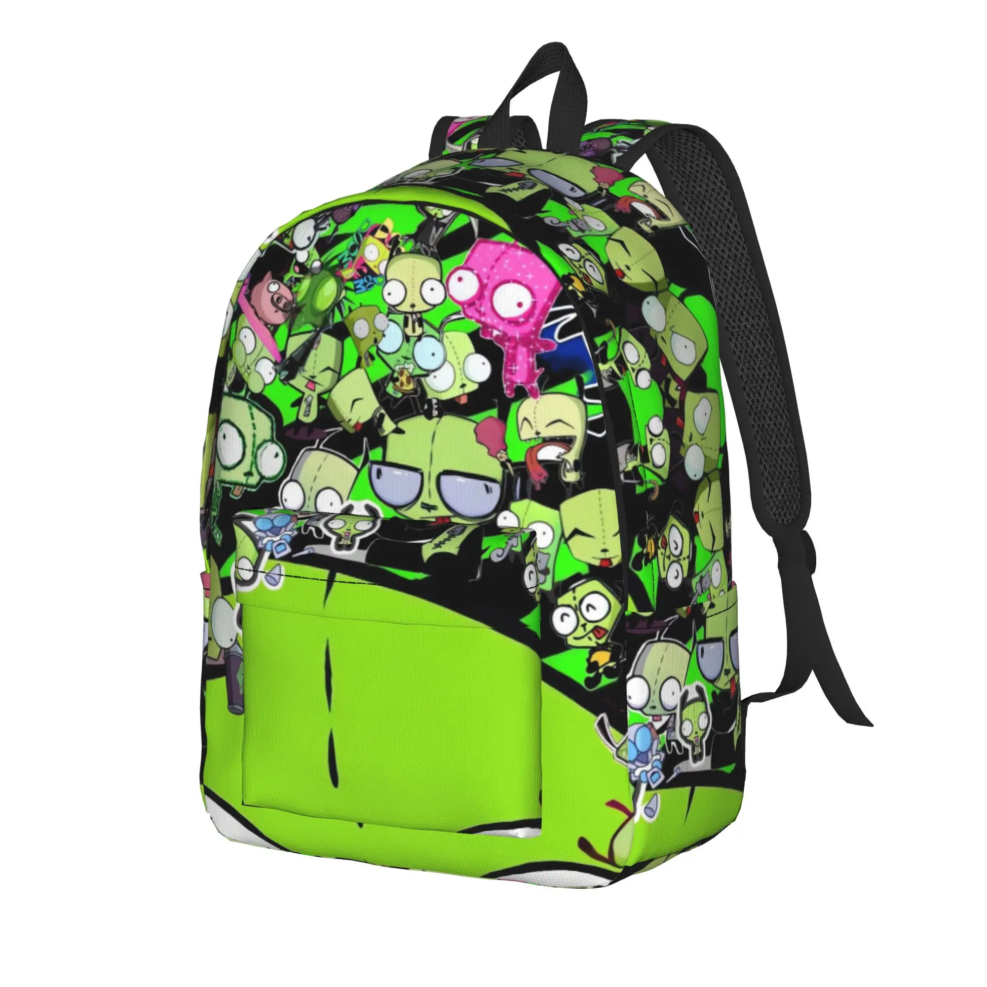 Invader Zim Gir Dib Robot Backpack American Animated Sport Backpacks Youth Design Durable School Bags Pretty Rucksack