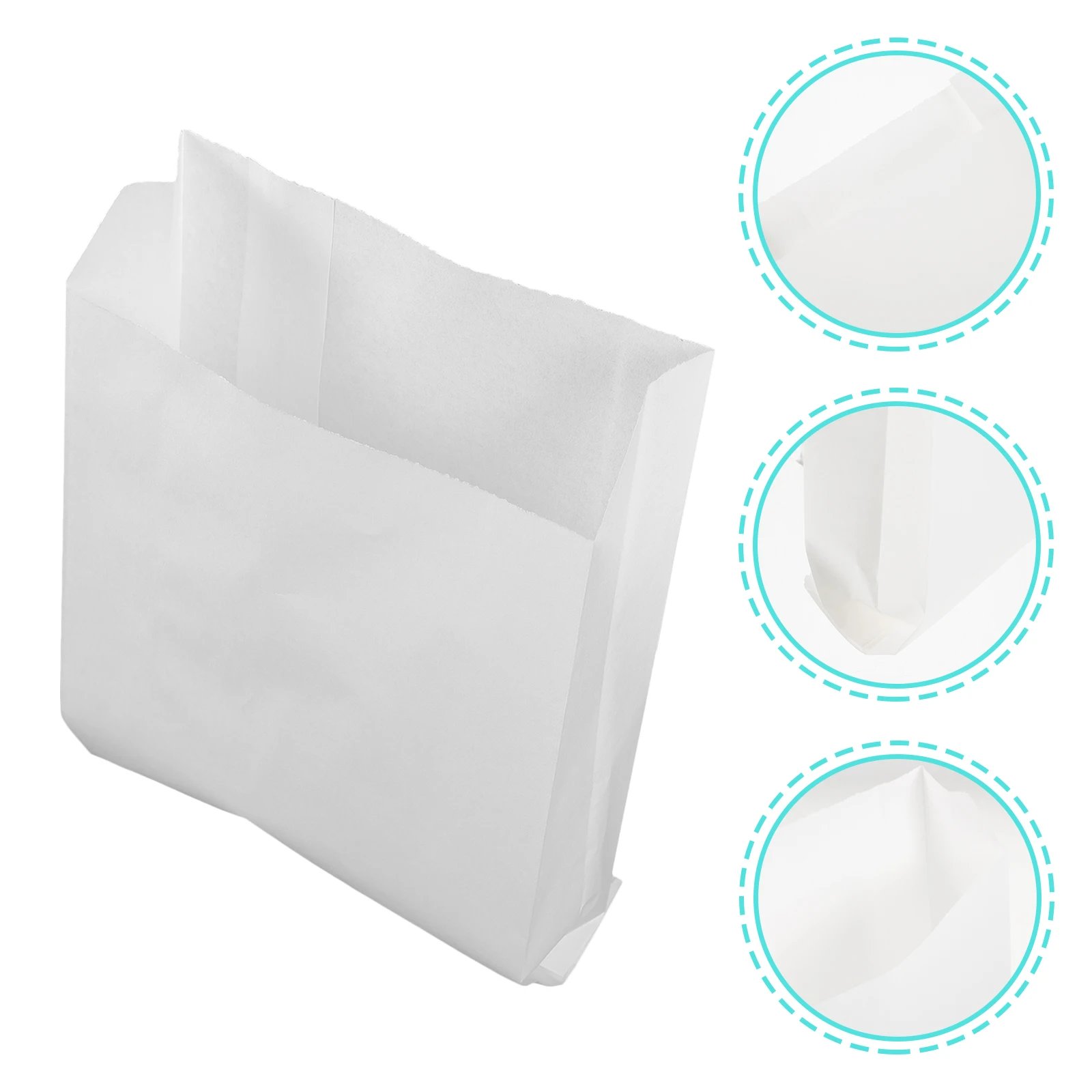 

100pcs Paper Food Wrapping Bags for Takeaway Fried Chicken Bread Storage Fried Food Wrapping Bag Picnic Travel Portable
