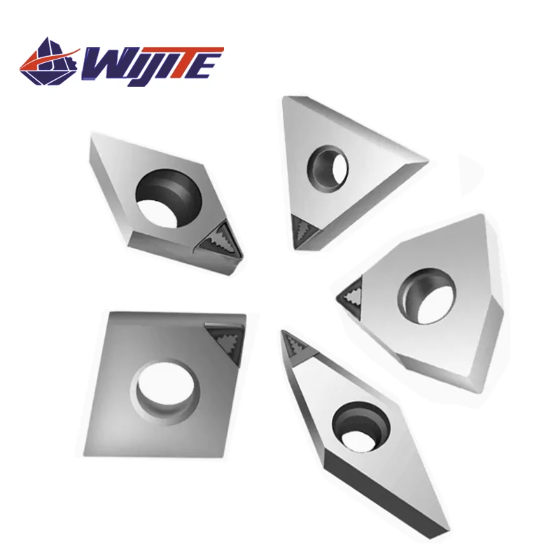 Torno de Metal Ferramenta de Torneamento para Cobre e Alumínio Chip Breaking nc Pcd Tnmg16 Wnmg08 Vnmg16 Ccgt06 Dcgt07