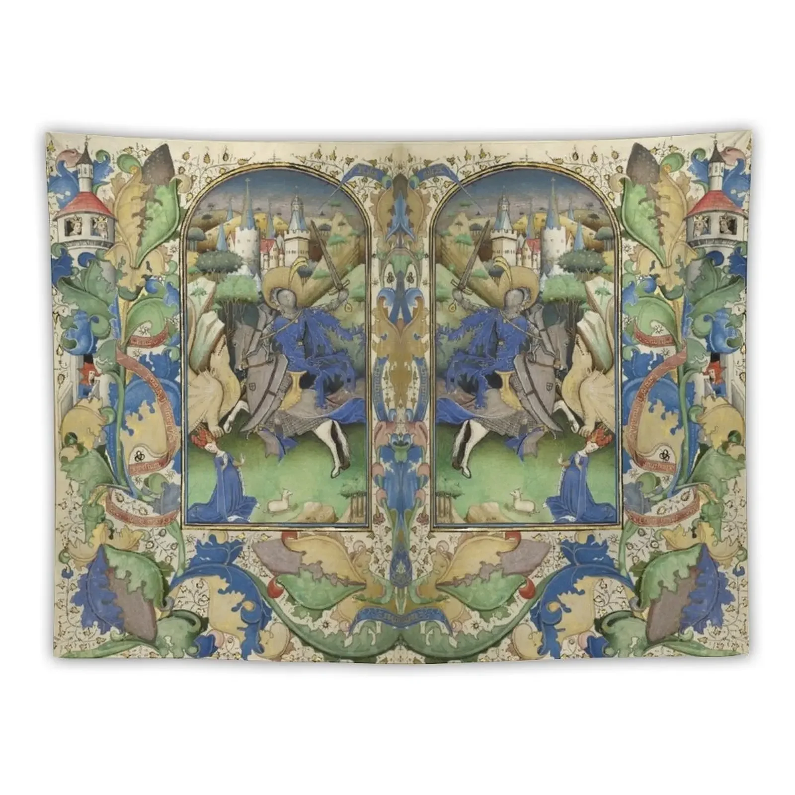 

Saint George and the Dragon Tapestry Room Design Tapete For The Wall Wall Mural Tapestry