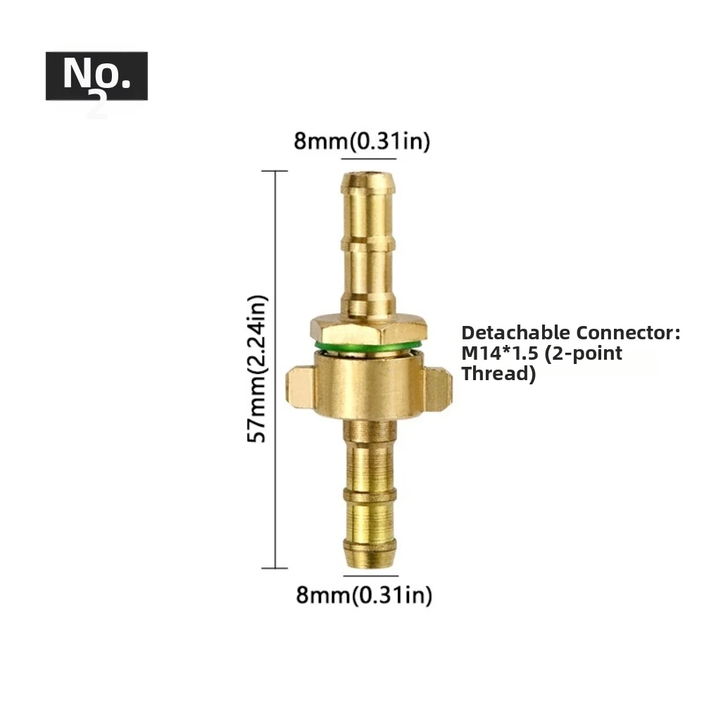 Brass Material Brass Hose Connector Leak Proof Corrosion Resistant Sprayer Hose Connector High Pressure Universal Size