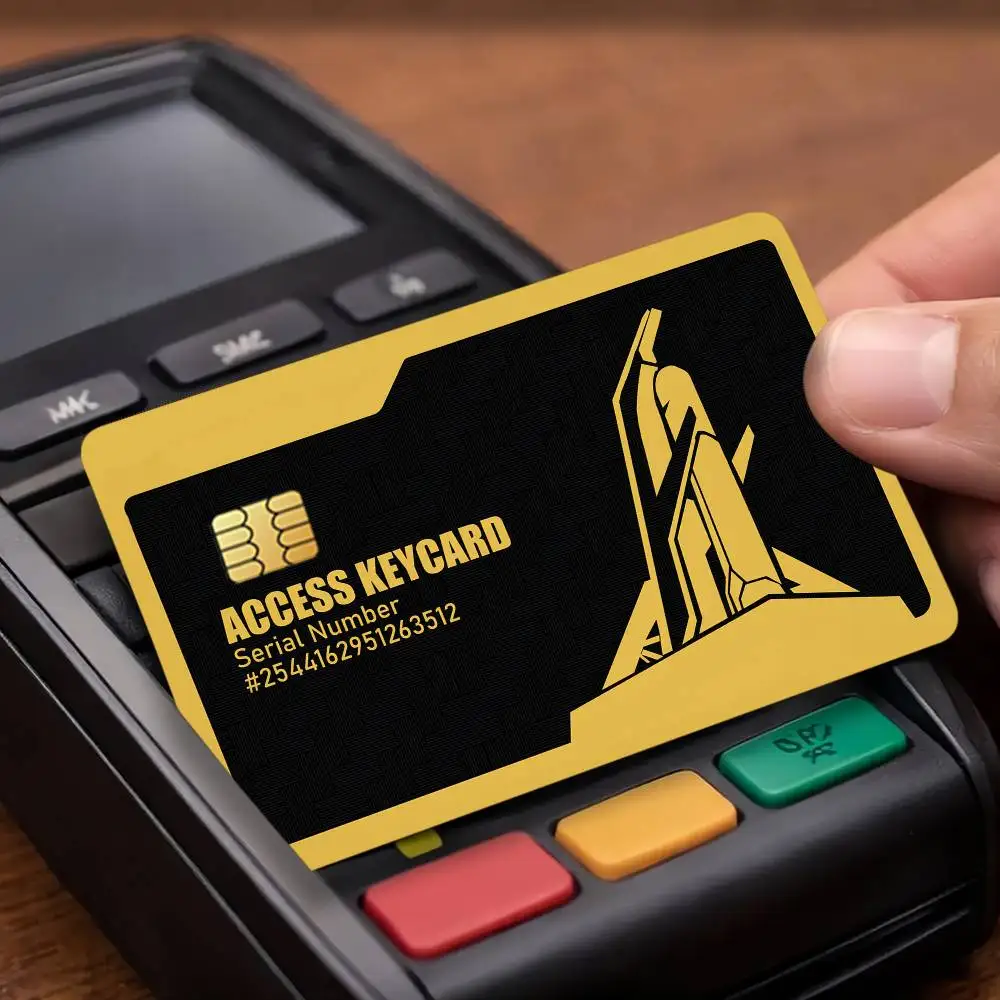 Delta Force President's Office Key Credit Decorative Card Stickers Suitable For Bank Cards Metro Transit Anti-scratch Gift 4PCS