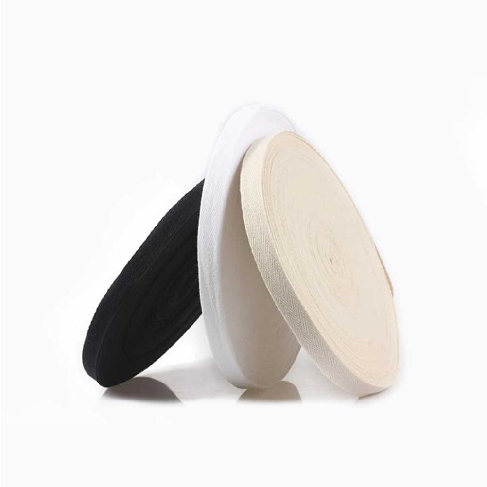 

Cotton Ribbon 50M White Pure Cotton Webbing DIY Manual Gift Packing Ribbon Scrapbook Crafts Sewing Project