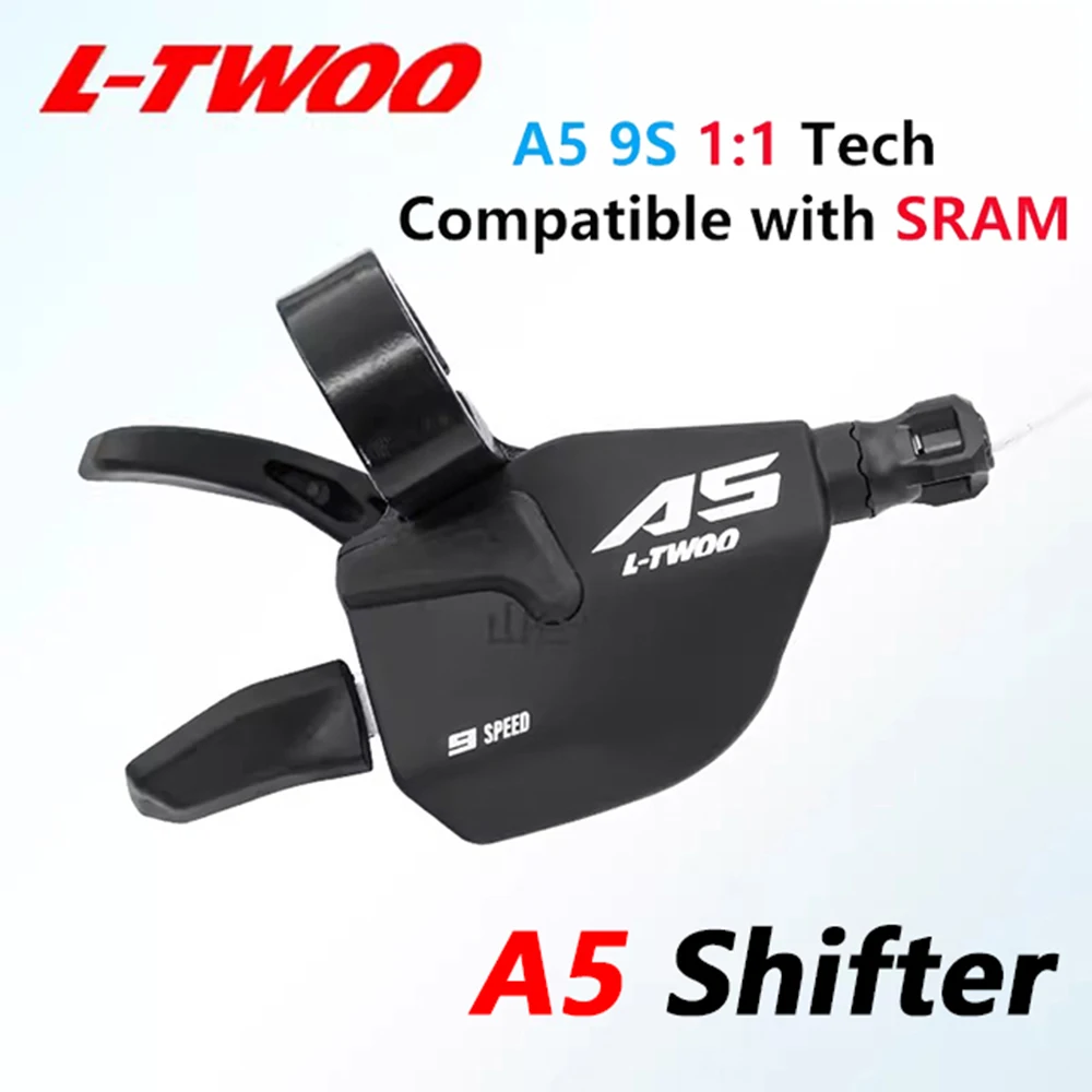 LTWOO A5 1X9 Speed Shifter Groupset Mountain Bike 9V Shifter Lever Rear Derailleur Kit Max Support 50T Cassett Compatible SRAM