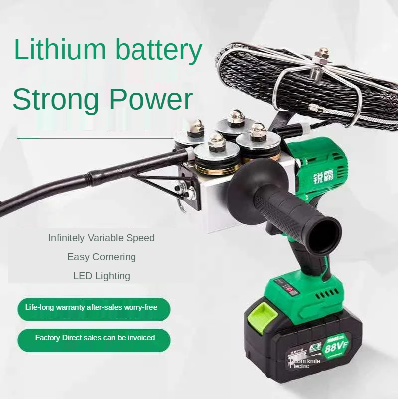 20 M Automatic Wire Threader Threading Electric Flash Artifact Electrical Universal Cable Wire Is Pulled Underground Pipe Thread