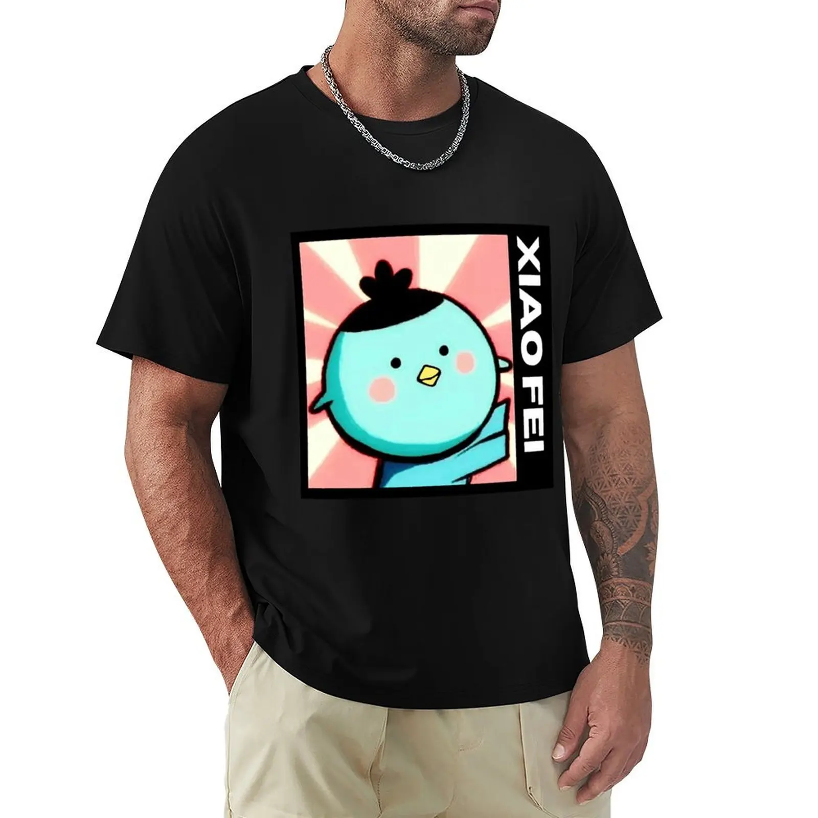 

xiao fei cute character art T-Shirt Casual Loose Fit Short Sleeve T-Shirt
