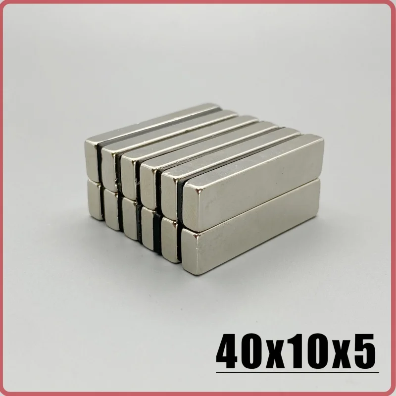 2/5/10/15/20 Pcs 40x10x5mm Fridge Tool Magnet Block Shape Magnetic 40*10*5 Mm Imanes For Home Decoration Garden DIY Tool