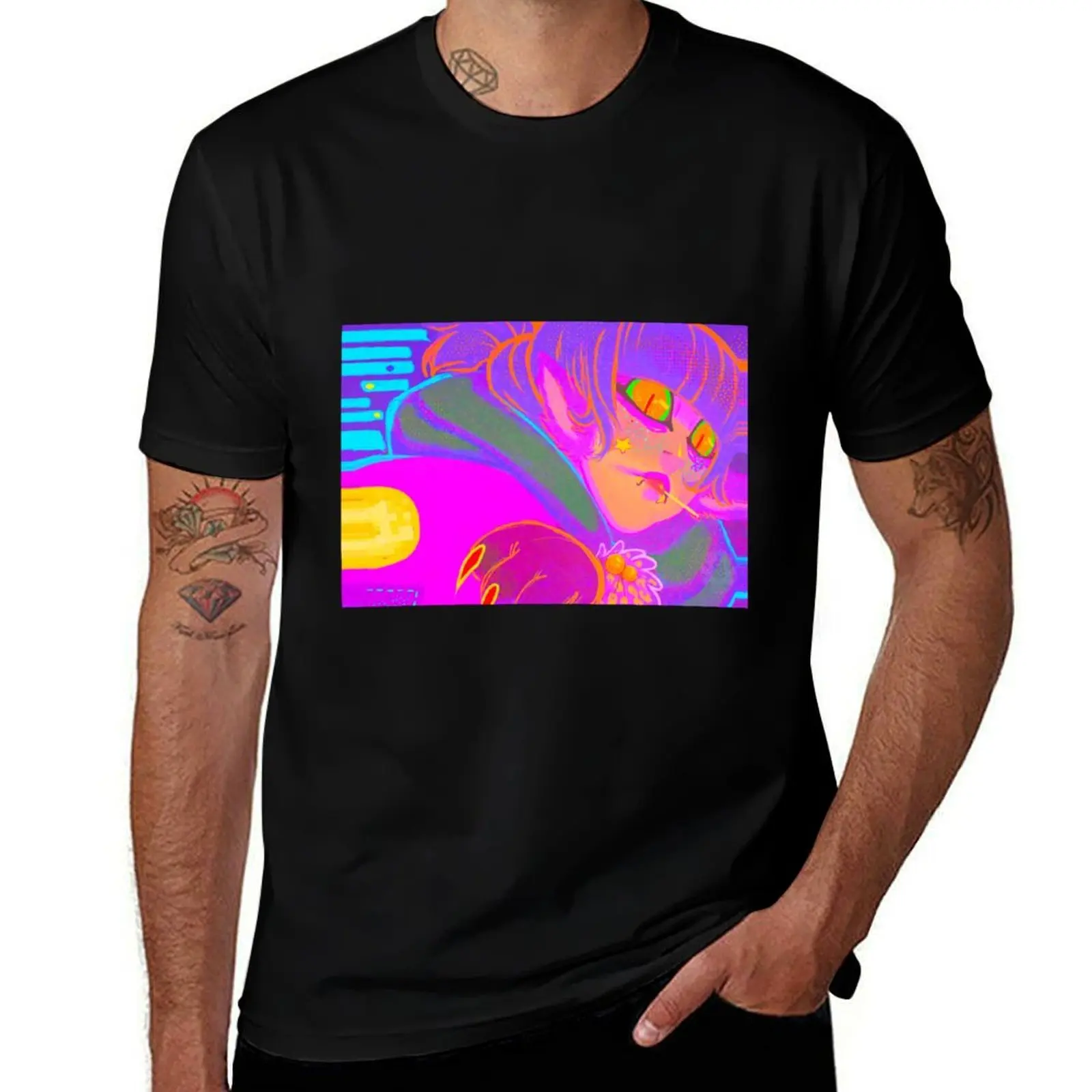 

Chat Chat T-Shirt valentines clothes blue lock summer top tshirts for men