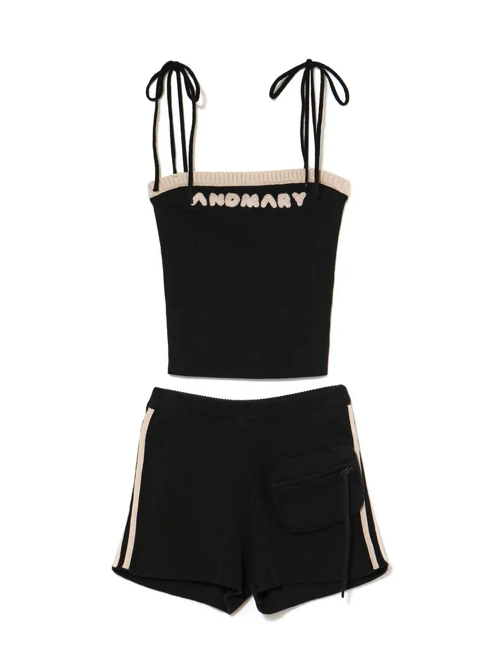 Japanese Spring Autumn 3-piece Set Sweet Striped Zipper Cardigan Tube Top High Waist Shorts Set Y2K Street Style Casual Wear - view 5