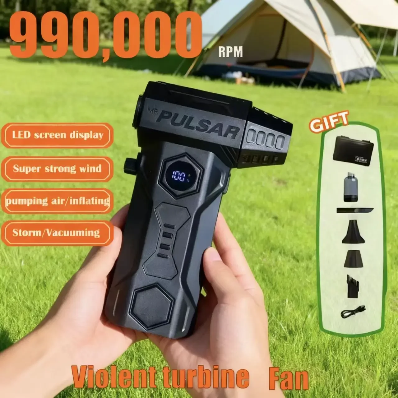 

X11 high-speed turbo violent fan, speed 48000 rpm, brushless motor, turbo fan, wind speed 75 m/s car detailing tools car cleanin