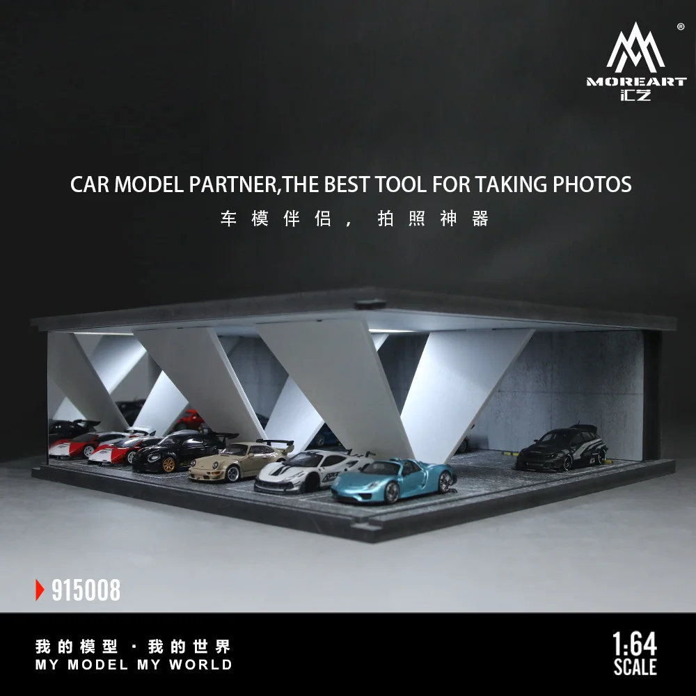 

Предзаказ: Модель-диорама More Art 1:64, серия «Подземный паркинг» 08, версия со светодиодной подсветкой, сборная модель сцены