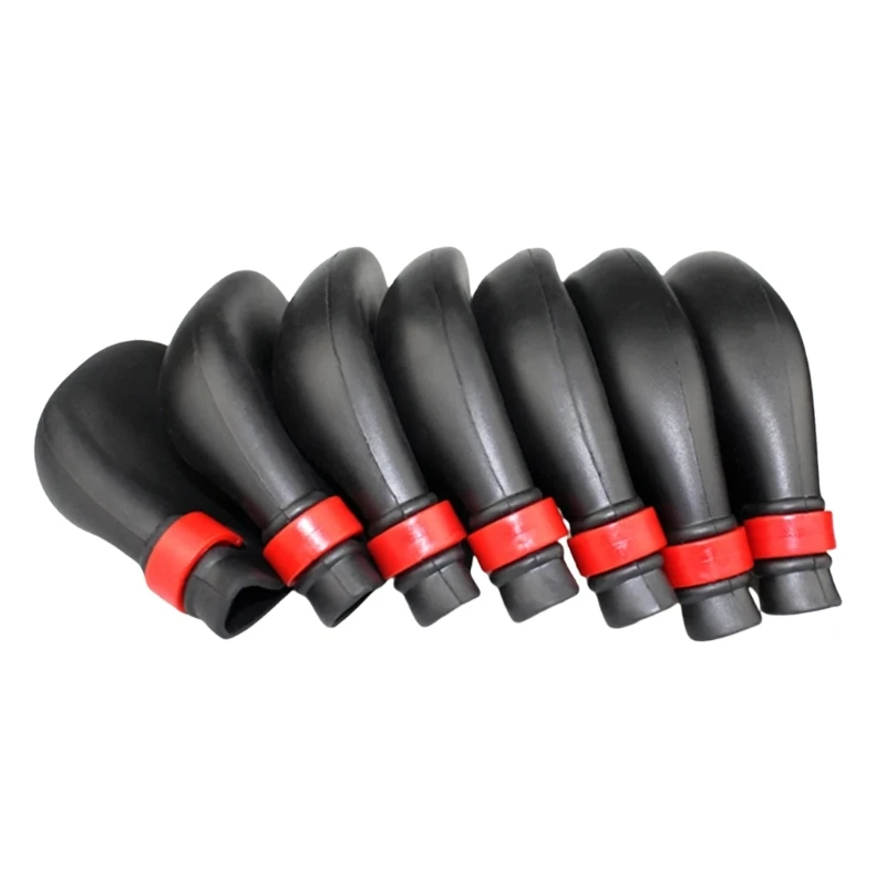 9Pcs Black PVC Golf Iron Headcover with String Golf Club Head Cover Protector 448D