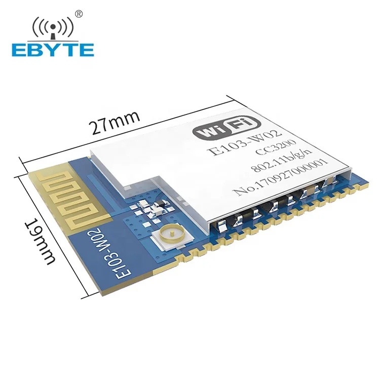 Ebyte E103-W02 CC3200 chip 20dBm High-speed transparent IoT IPV6 network 2.4GHz Low power wireless serial port to WiFi module