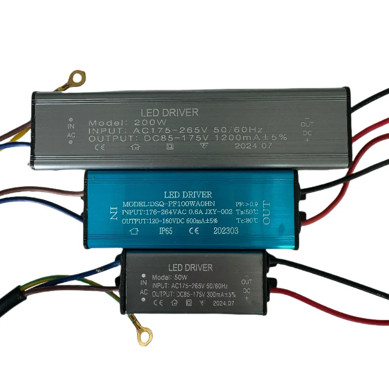 ED Driver 10W 20W 30W 50W 100W 200W 900MA 1500MA Power Supply Floodlight LED Driver light Transformer IP66 Waterproof Adapter