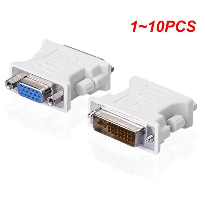 2023 DVI-I 24+5 Pin Male To VGA HD15 Pin Female Adapter Converter Plug And Play For TV CRT Monitors Projectors Computer