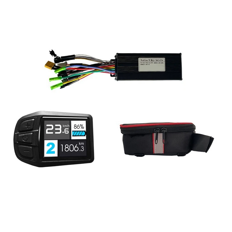 

24/36/48V 30A Three-Mode Controller Small Kit Ebike Controller UKC3 Color Screen Instrument With Controller Small Bag