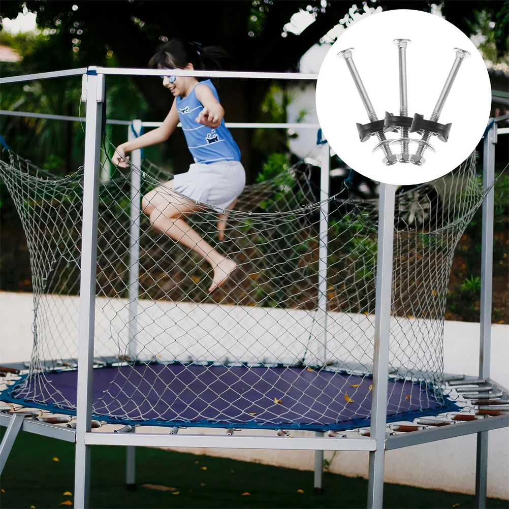 

10Pcs Trampoline Screws for Replacement Wear-Resistant Easy to Install Sturdy Stability Long Screws Trampoline Part