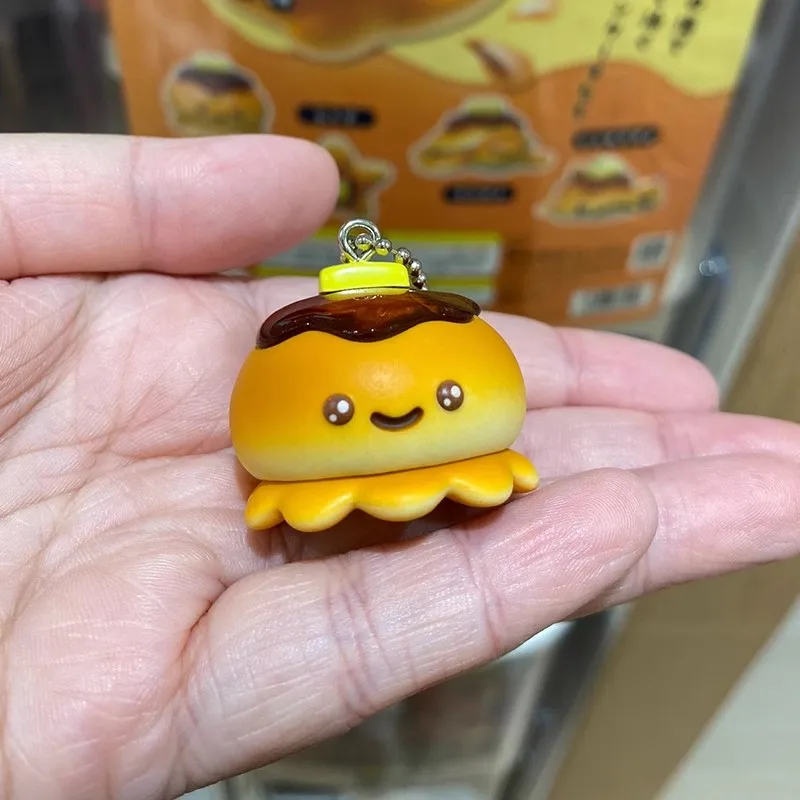 Qualia Japan Gashapon Figure Anime Cute Manta Ray Turtle Shark Marine Animal Pancake Keychian Action Figurine Capsule Toys Gift