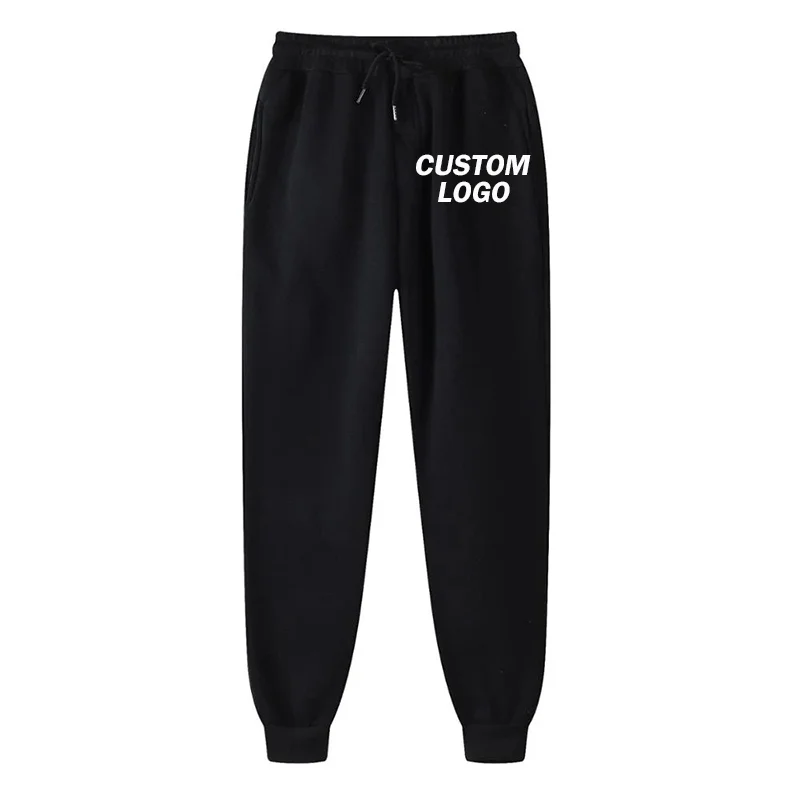 Custom Logo Women\'s Men\'s Sports Pants Spring Autumn Jogging Pants Leisure Sports Printed Solid Color Femme Sports Pants