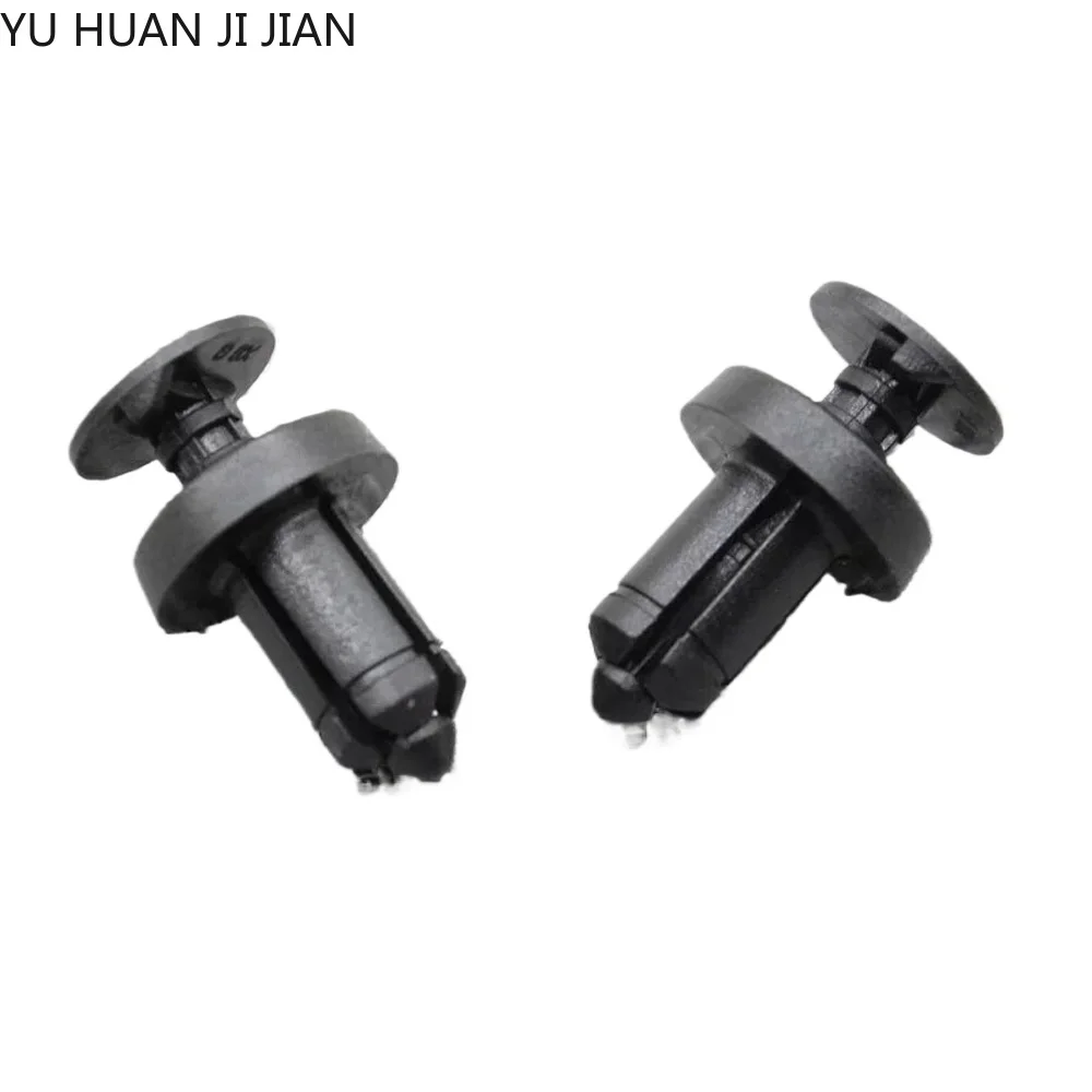 50/100/300x Auto Side Skirt Sill Moulding Cover Trim Clips for Renault Scenic Fiat Dacia 6mm Plastic Push Type Rivet