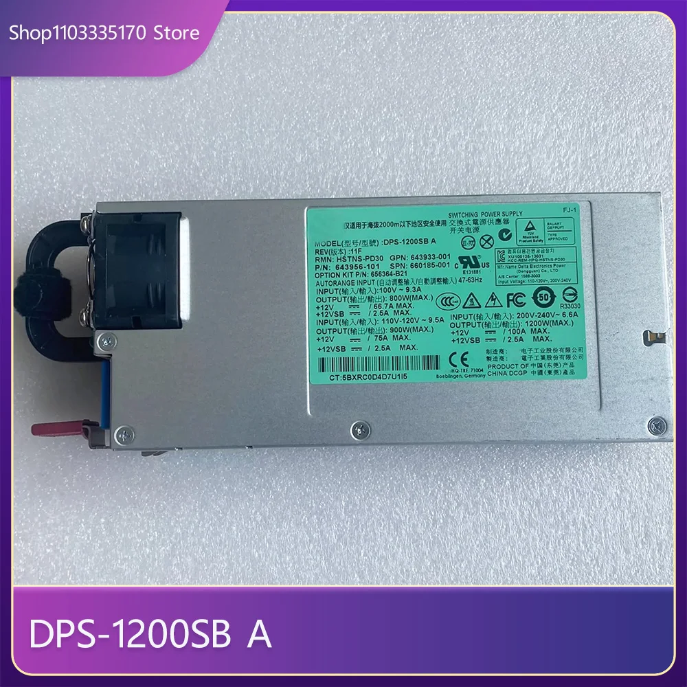 

For HP DL580 G8 1200W DPS-1200SB A 643933-001 Server Power Supply