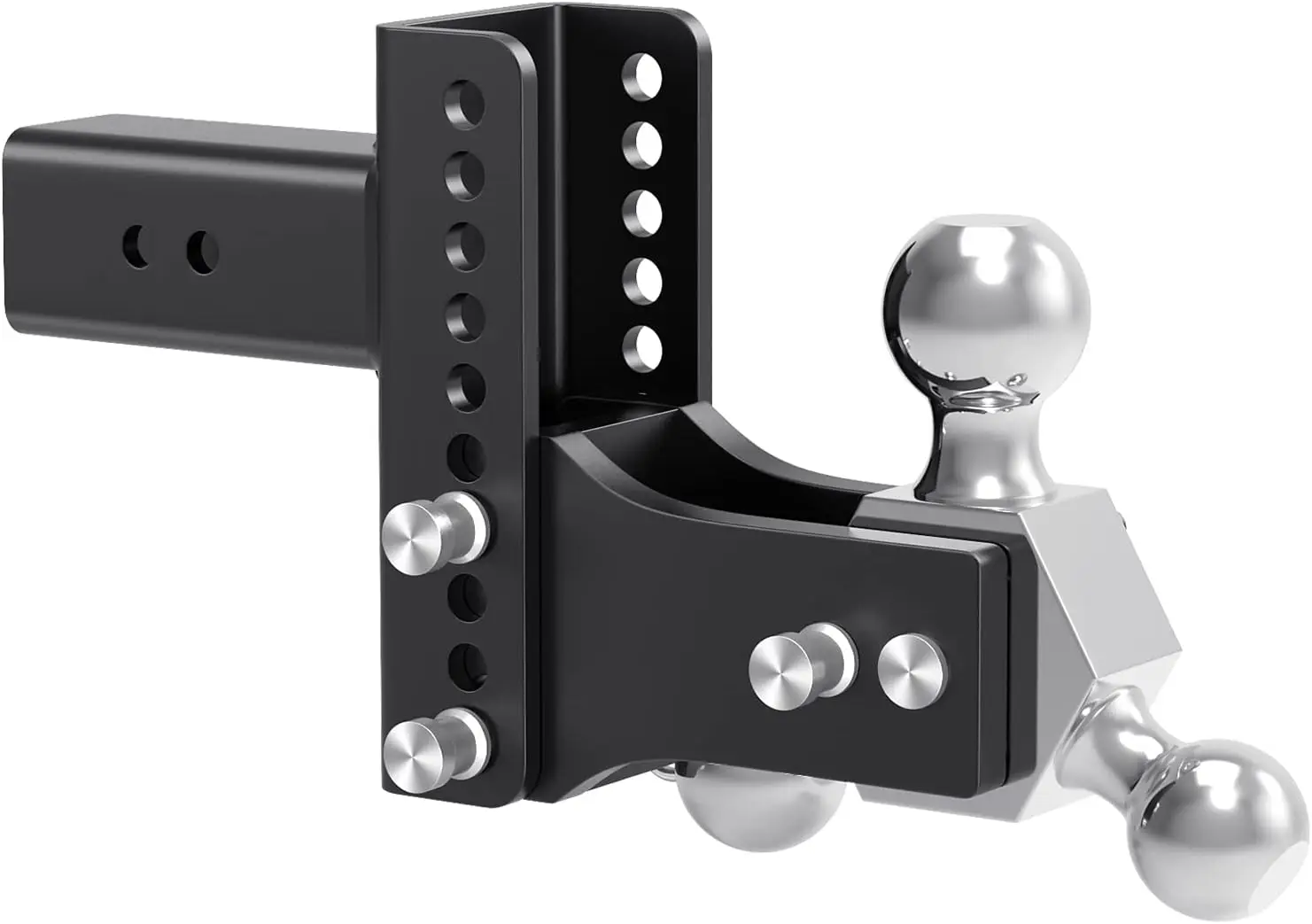 

Регулируемое шаровое крепление для сцепного устройства прицепа, Tri-Ball (1-7/8", 2", 2–5/16 дюйма), подходит для приемника 2,5 дюйма, 6 дюймов, 6 дюймов, падение и подъем, буксировка и S