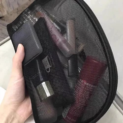 Bolsa de cosméticos transparente para mujer, neceser de malla portátil con cremallera para viaje, organizador de maquillaje, neceser de aseo, bolsa de almacenamiento de belleza, S/M/L