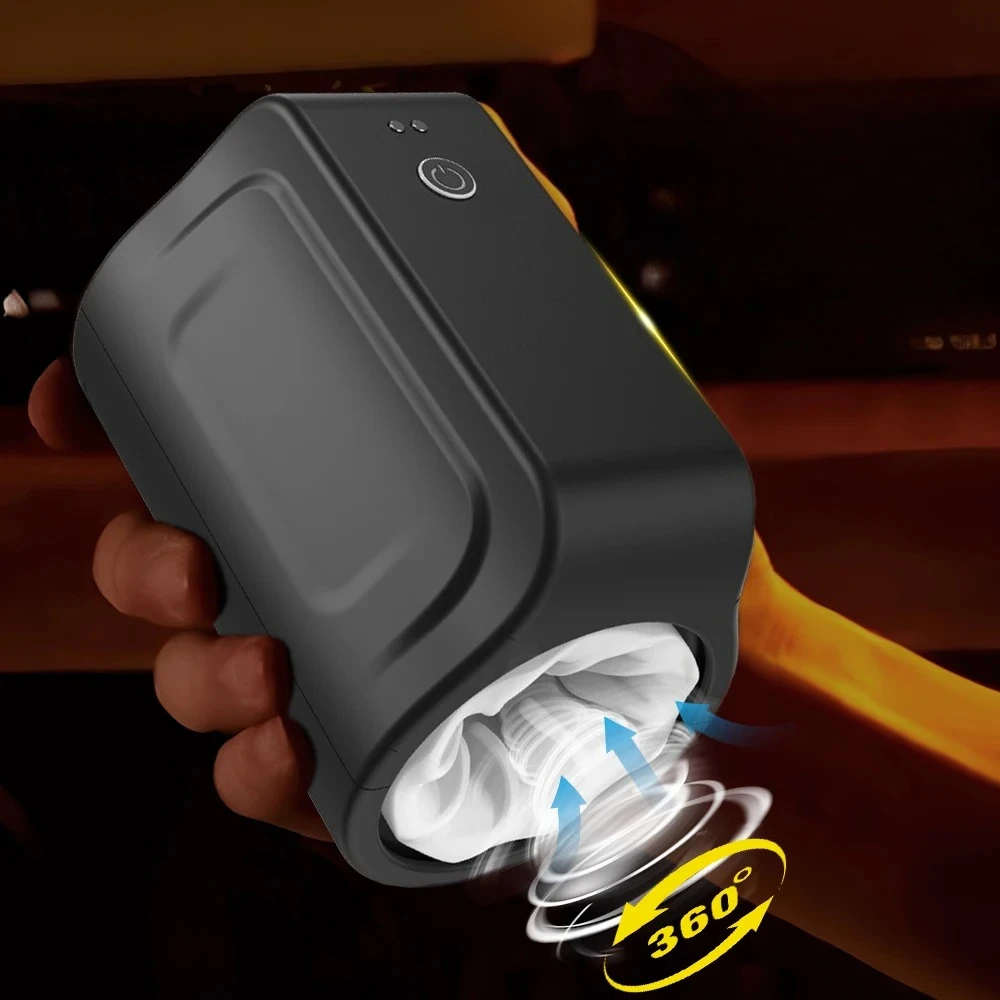 التلقائي الرجال الموزه القضيب الهزاز الدورية تحفيز واقعية كس الذكور الضارب مقاوم للماء بالكامل اللسان الجنس لعب