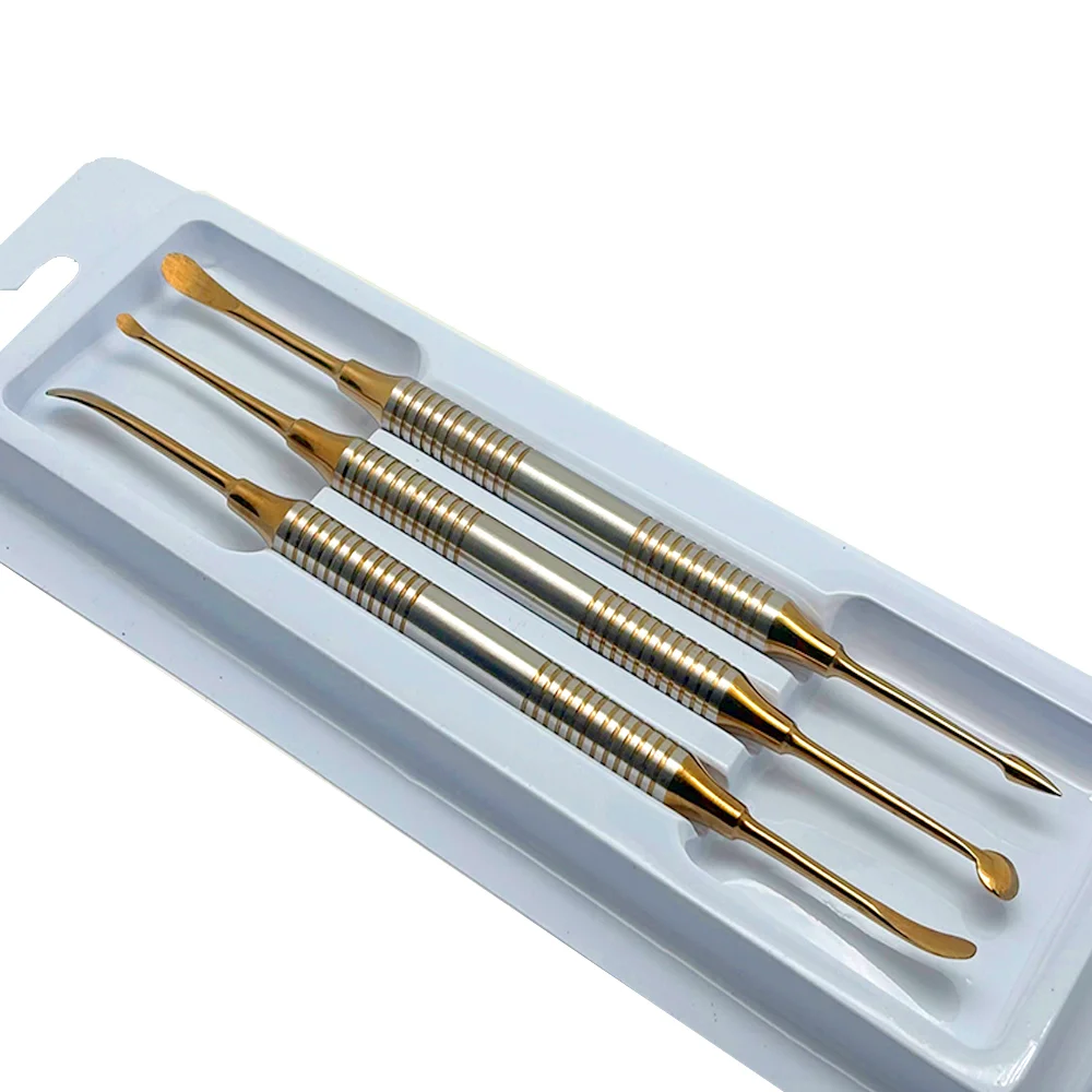 Dental Implant Periosteal Elevator Set Separator Splitter Tool for Reflecting Retracting Titanium Tissue Surgical Instruments