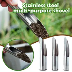 Garden Bucket Tool Steel Gardening Multi-functional Transplant Fertilizer Bonsai Dredging Spoon Shovel Meaty Plan Z5V3