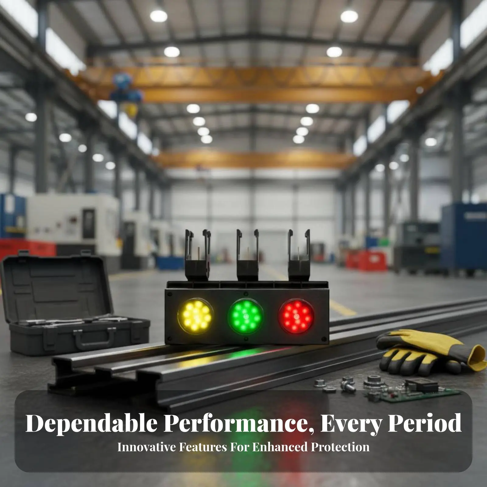 

Three-Phase Power Display Light Waterproof and Particulate-Resistan Three-Phase Roof Crane Safety Alert Light Light Source Manuf