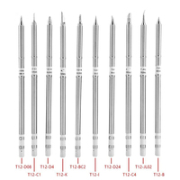 T12 Soldering Solder Iron Tips T12 Series Iron Tip for Hakko FX951 STC AND STM32 OLED Soldering Station Electric Soldering Iron