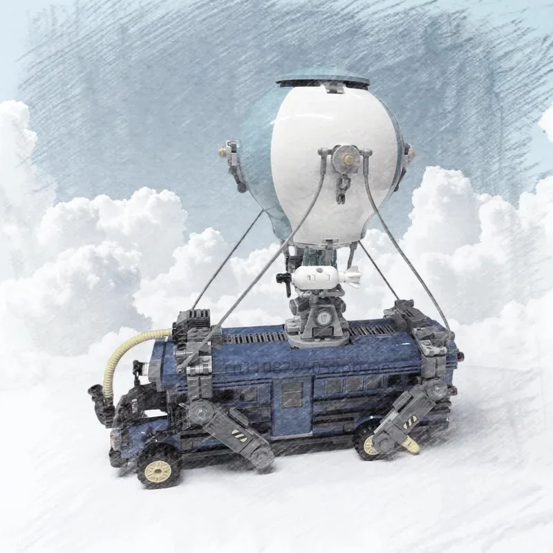 

954PCS Creative Home Series Ornaments Fighting Bus Building Block Model Gift Puzzle Assembly Toy for Boys and Girls 77073