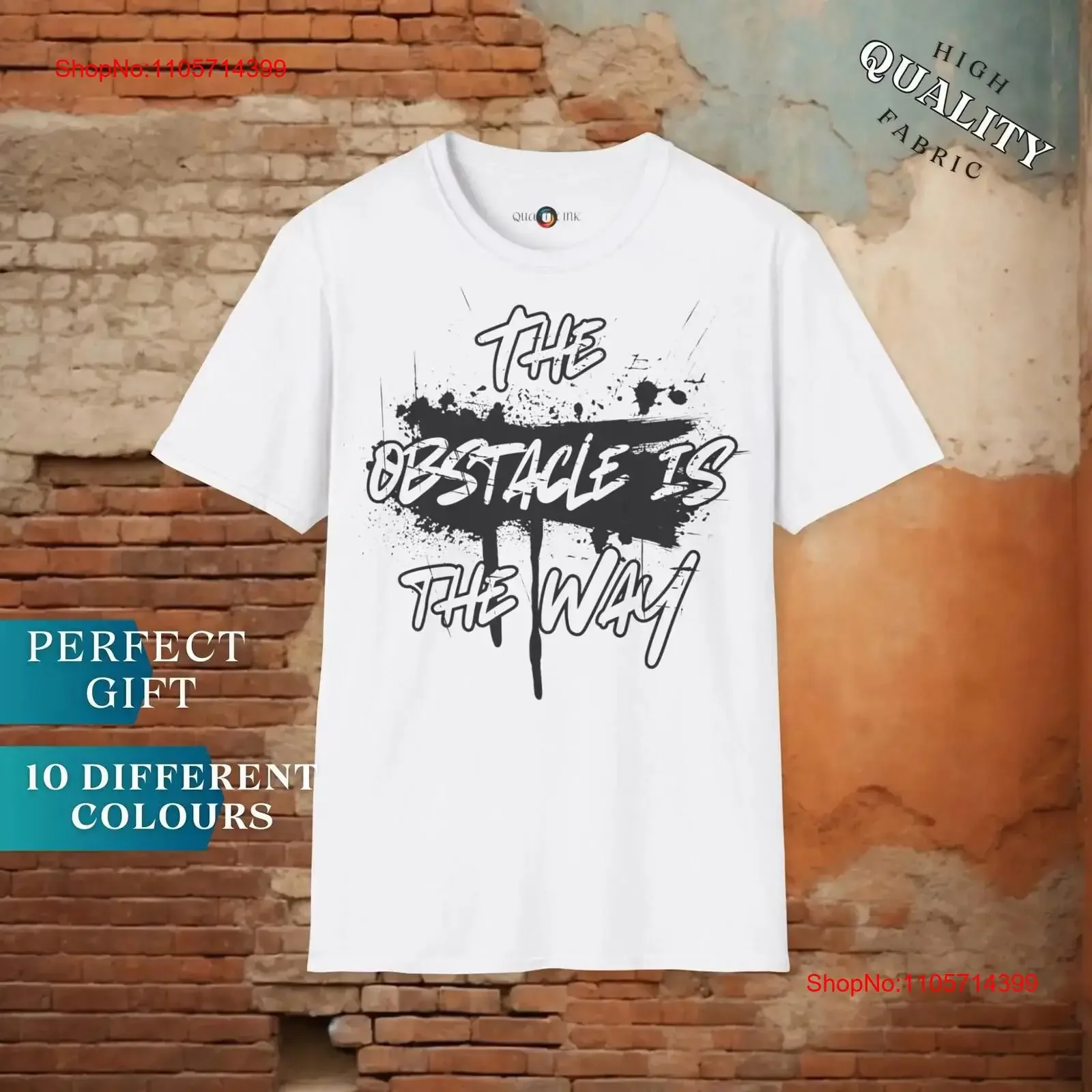 The Obstacle Is Way Motivational T Shirt Stoic Philosophy Inspiration for Men and Women Casual Clothing vintage Washed Stylish