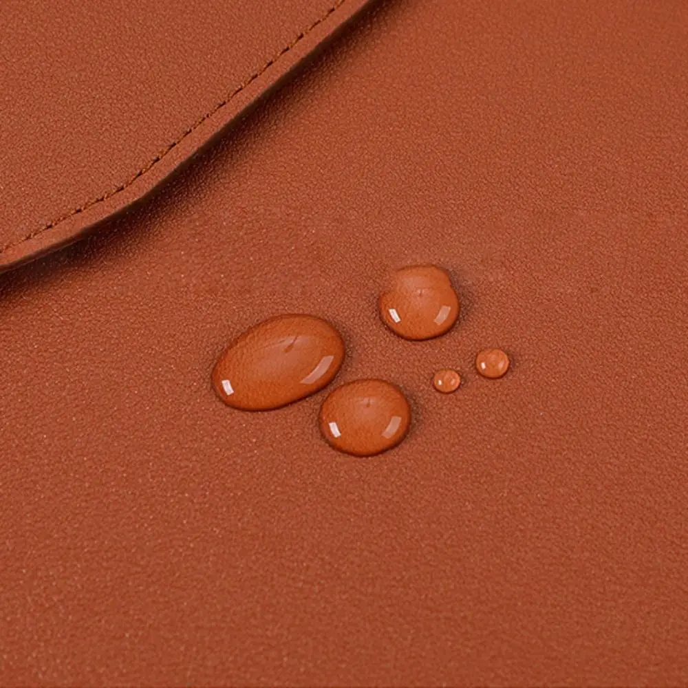 Folder Bag Leather A4 Storage File Bag Large Capacity Waterproof Data File Bag Simple Portable Archive Bag Material