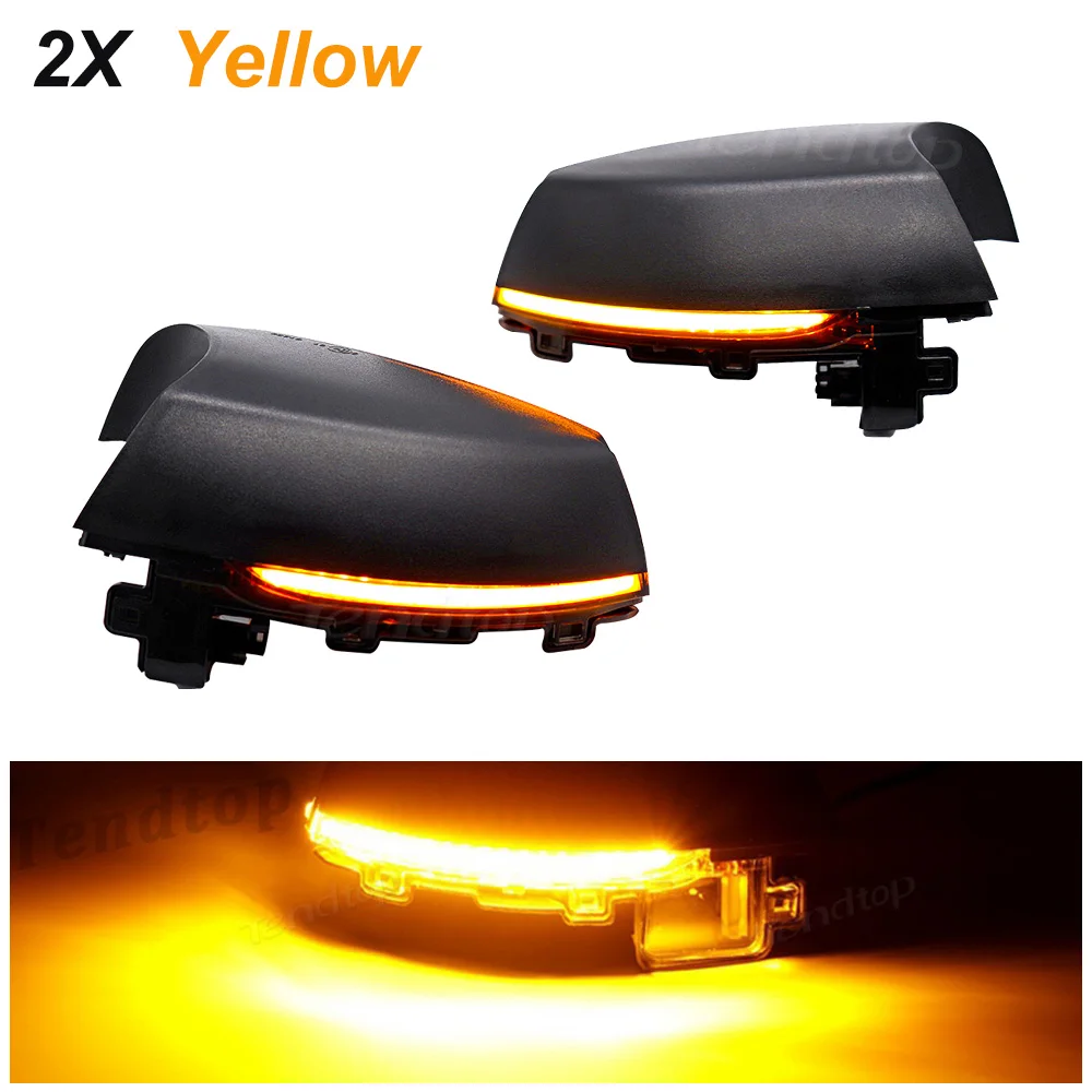 2pcs Dynamic LED Flashing Turn Signal Light Side Mirror Indicator Lamp For VW Polo MK5 6R 2009-2013 POLO 6C 2014 2015 2016 2017