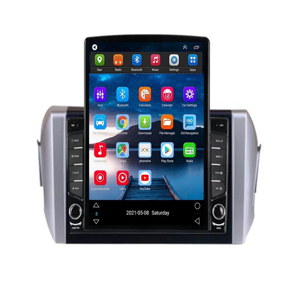 Android 13 For TOYOTA INNOVA 2015 2016 2017-2035 Tesla Style Vertical Car Radio Stereo Multimedia Player Carplay GPS Nav 8+128G