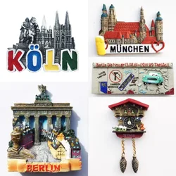 Germany Fridge Stickers Cologne Cathedral Berlin Bayern Munich Brandenburg Gate Souvenirs Schloss Neuschwanstein Fridge Magnets
