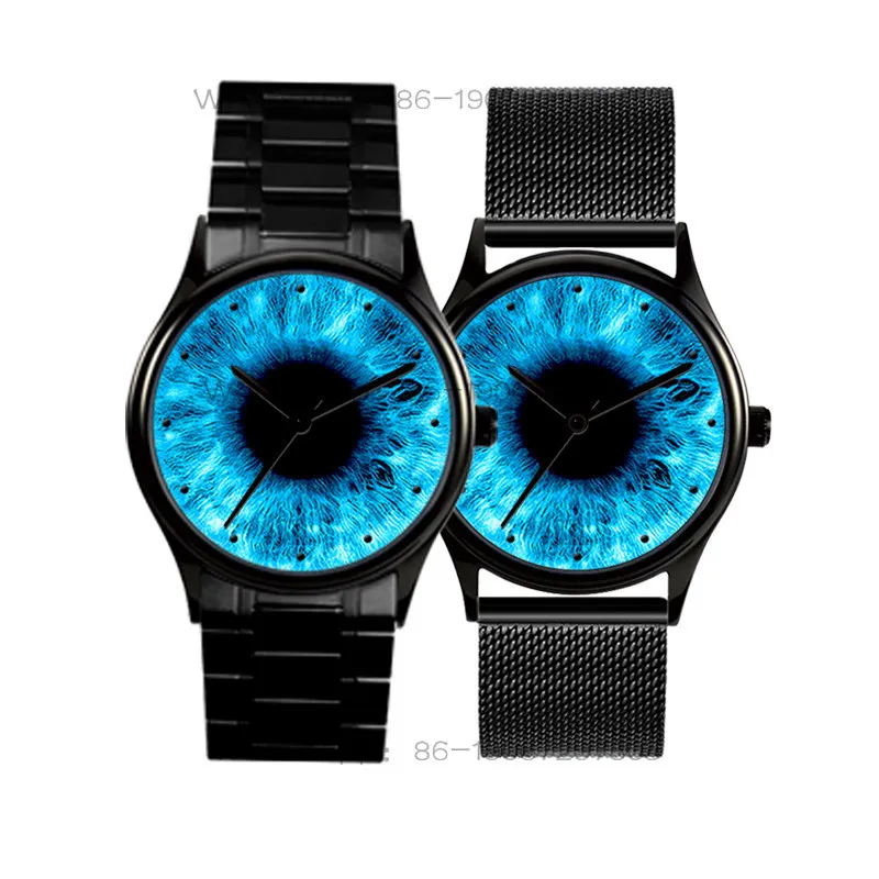 Faint Blue Soul Pupil Original Creative Design Starry Sky Black Hole Concept Couple Watch Unisex Student Gift Custom Engraving
