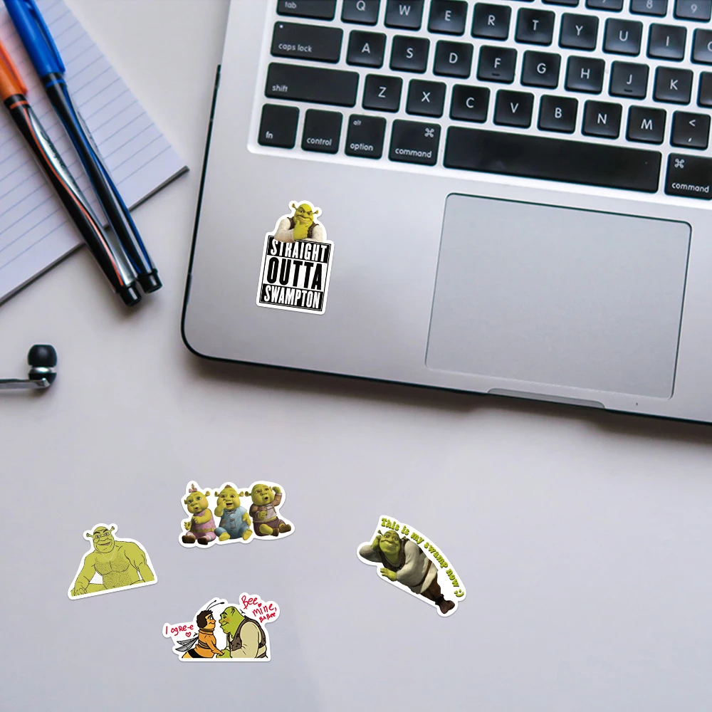 50/100 قطعة الكرتون الوحش شريك الكتابة على الجدران ملصق الكتابة على الجدران اللعب البلاستيكية مقاوم للماء حقيبة كمبيوتر محمول الغيتار الكرتون الشارات الديكور