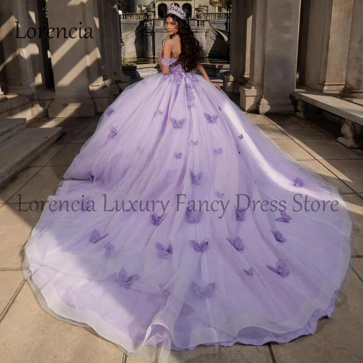 Sparkly quinceanera ชุดชุดไปงานเต้นรำ appliques Off The shoudr beading sequing PUFFY Sweet 15 16 Dress vestidos de XV anos