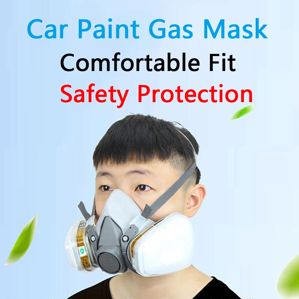 Car Paint Gas Mask Respiratory Protective Mask For Automobile Paint Spraying Filter Organic Gases Spray Paint Protection Tools