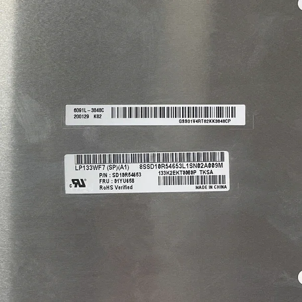 شاشة كمبيوتر محمول LCD ، شاشة عرض LP133WF7 SPA1 ، من من من من من نوع LP133WF7 SPA1 ، ومن ومن ومن ومن ومن ومن ومن ومن ومن ثم إلى من نوع NTSC