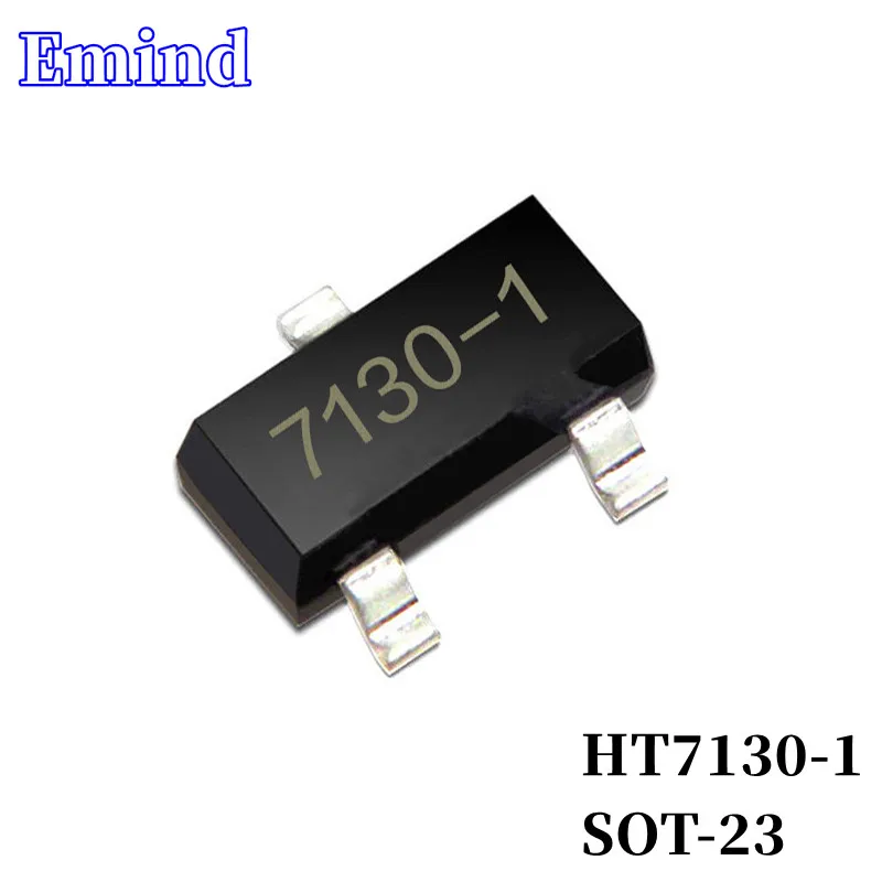 

100/200/500/1000/2000Pcs HT7130-1 7130-1 LDO SMD Low Dropout Regulator SOT-23 Low Power 3-terminal Regulator