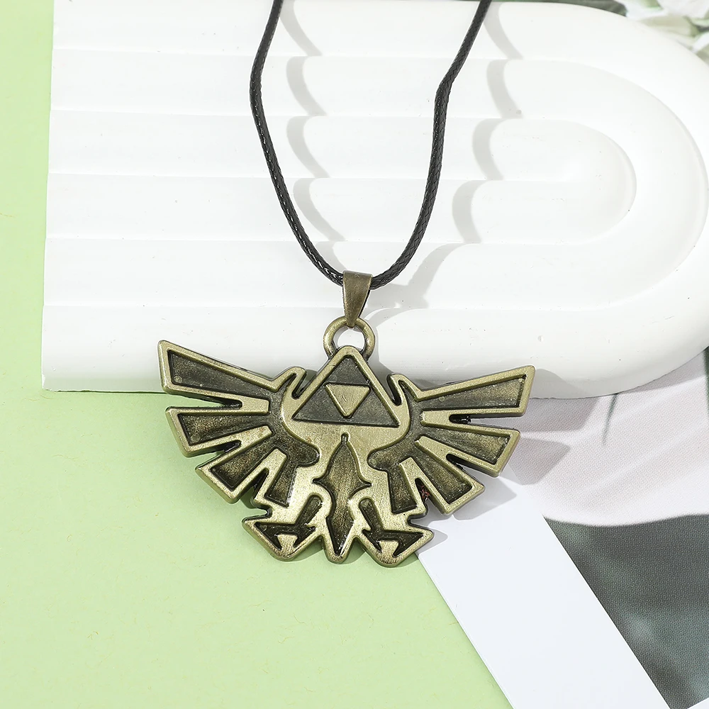 Legend Hylian Shield Sheikah Eye Majora's Mask Sword Triforce Symbol Pendant Zelda Tears of the Kingdom view 6